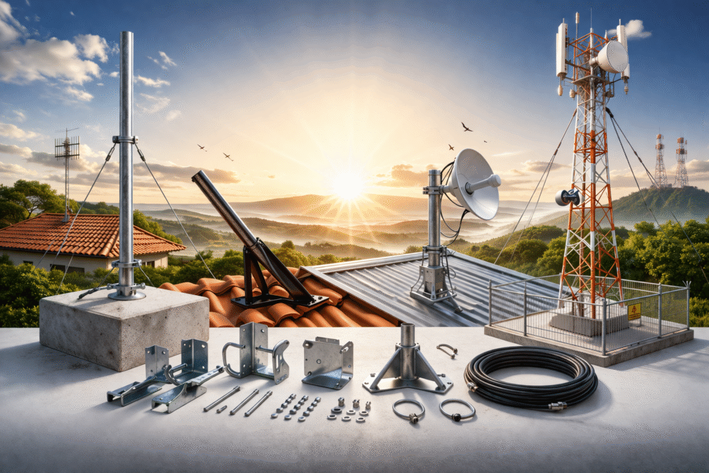 suportes para antenas torre para antena